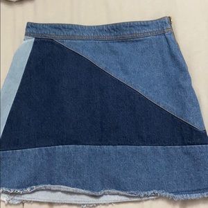 Mini jean skirt